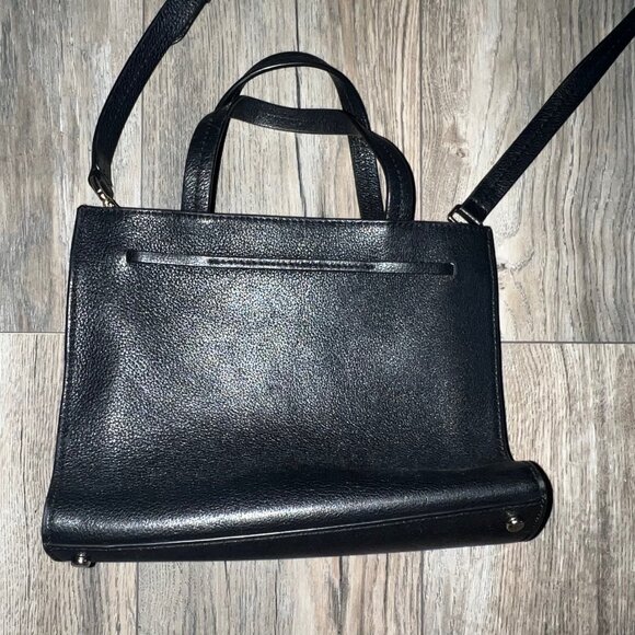 Kate Spade Black Leather Shoulder Bag with Bow - Picture 6 of 7